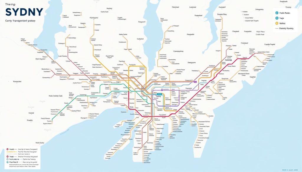 Sydney Public Transport Map Sydney Public Transport Map