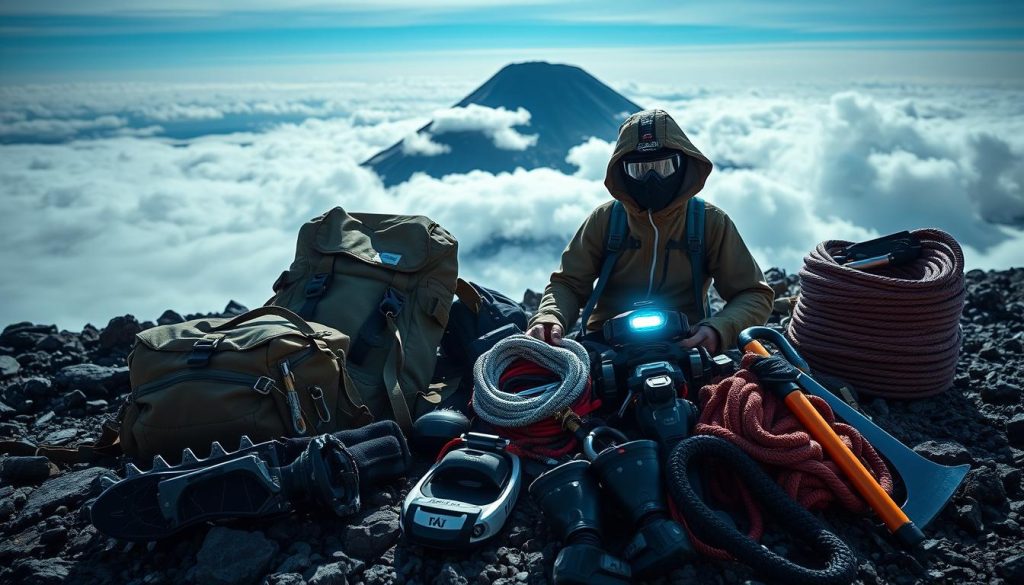 Volcano climbing gear Volcano climbing gear