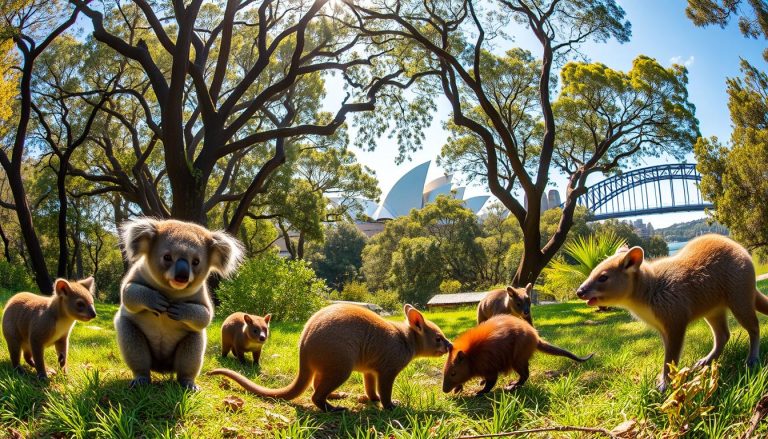 Where can I see Australian native animals in Sydney?