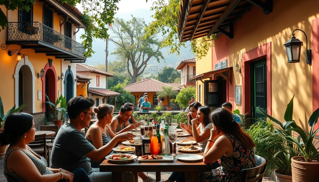dining in Pueblito Paisa dining in Pueblito Paisa