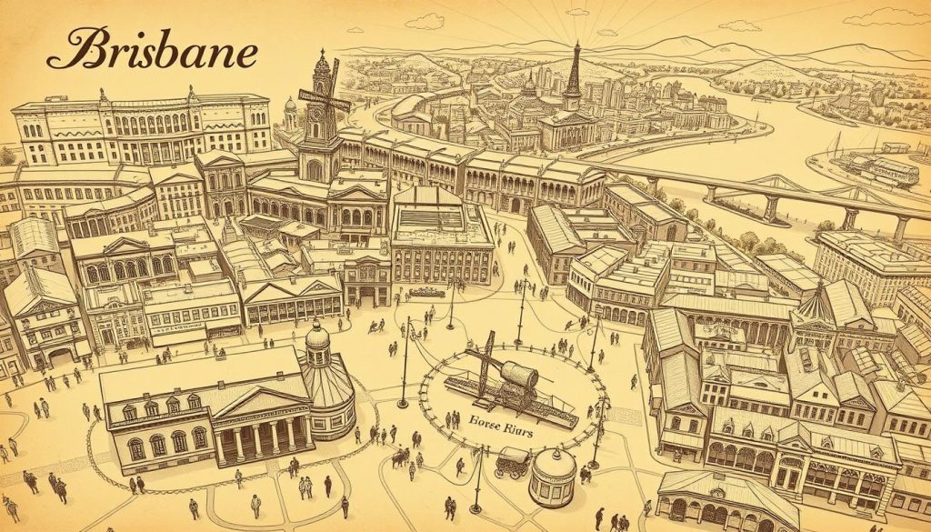 Brisbane historical walking tour map Brisbane historical walking tour map