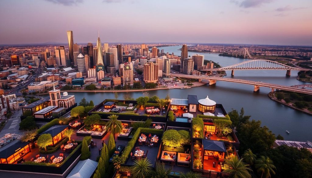 Brisbane rooftop bars with river views map Brisbane rooftop bars with river views map