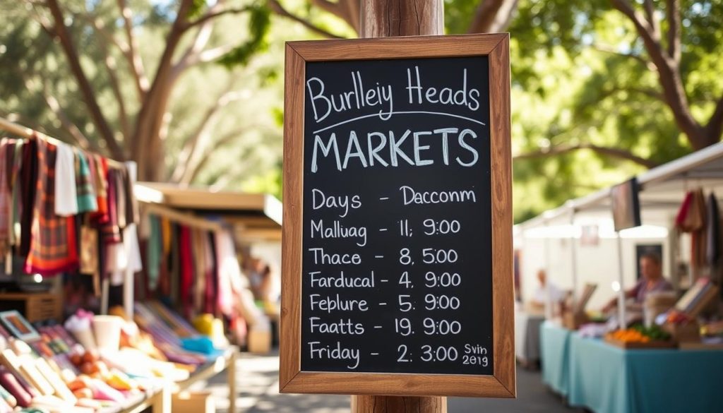 Burleigh Heads Markets Schedule Burleigh Heads Markets Schedule