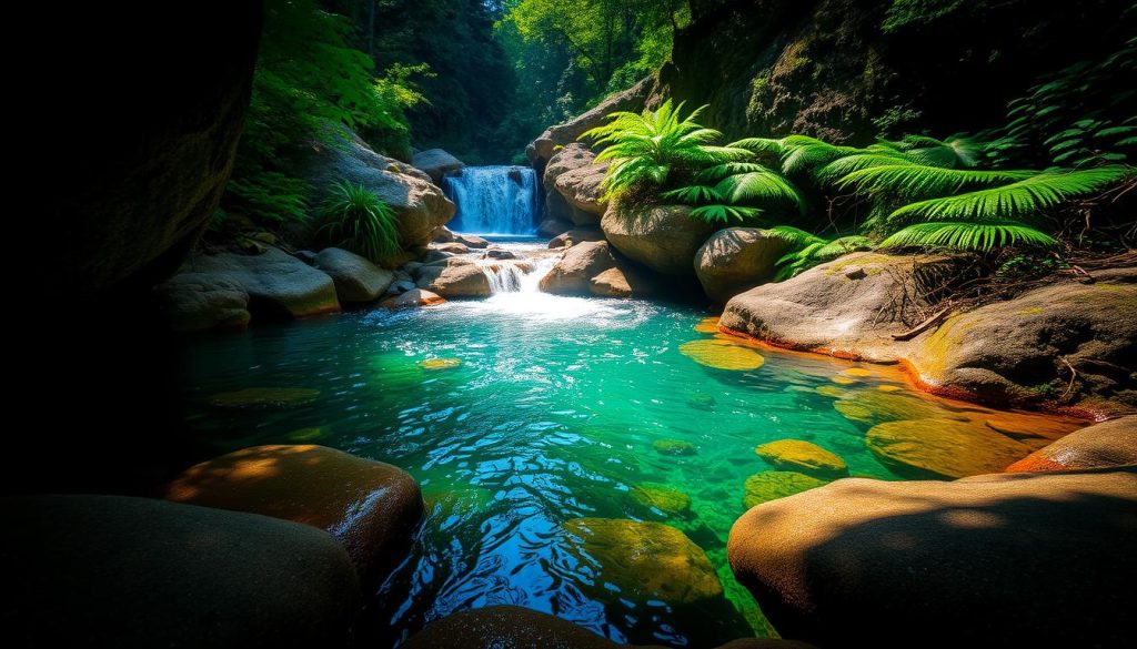 Cedar Creek Falls rock pools Cedar Creek Falls rock pools