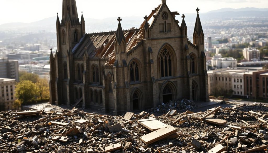 Christchurch Cathedral damage Christchurch Cathedral damage