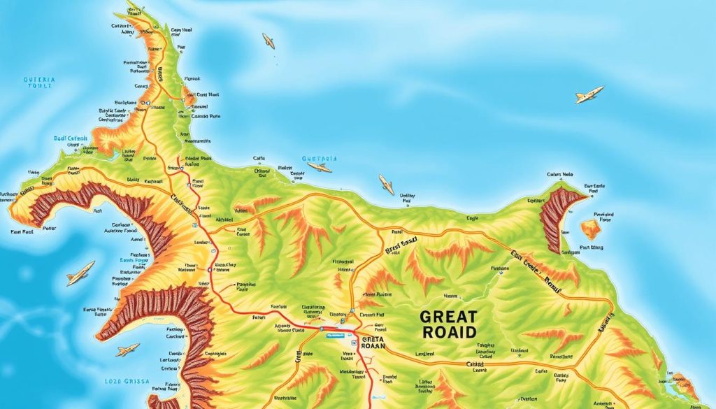 Great Ocean Road Map Great Ocean Road Map