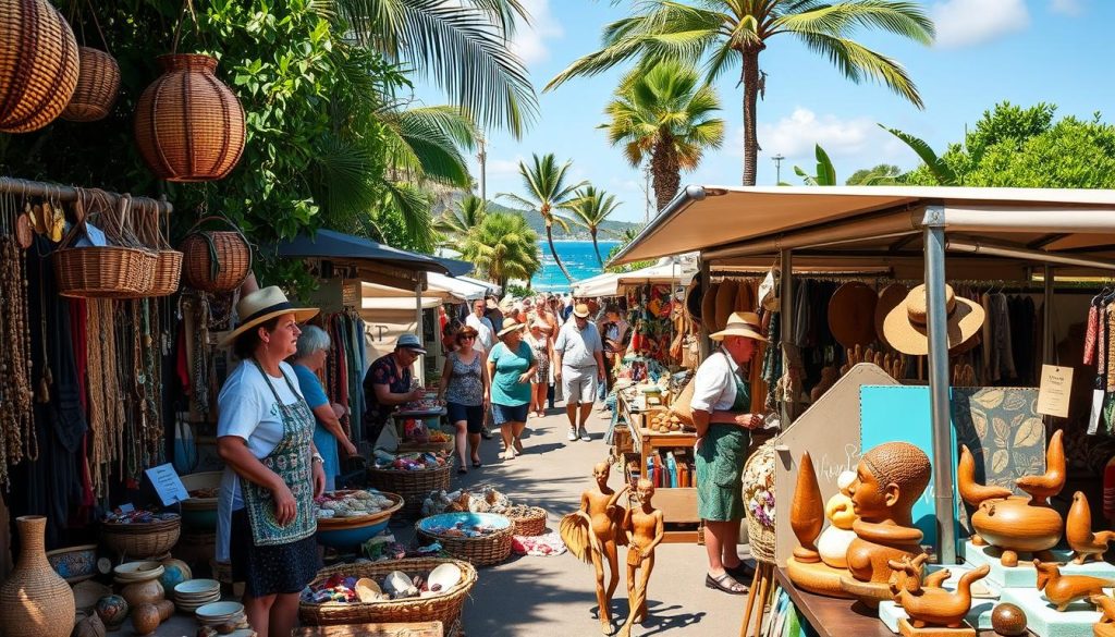 Handmade crafts at Cairns Esplanade Markets Handmade crafts at Cairns Esplanade Markets