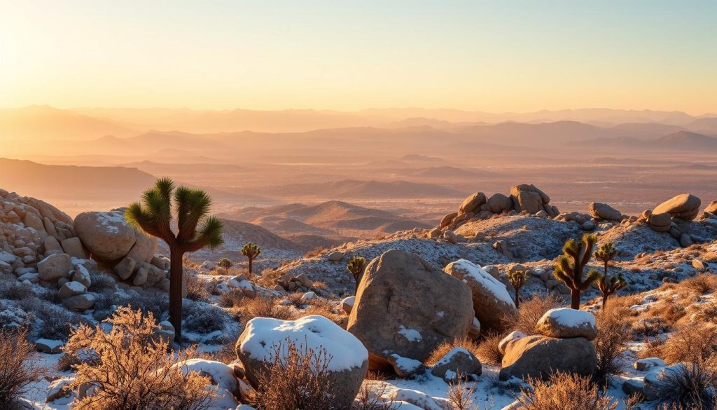 Joshua Tree National Park winter landscape Joshua Tree National Park winter landscape