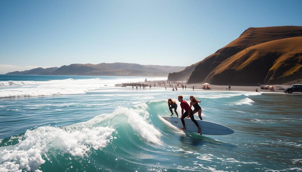 Lyall Bay surfers Lyall Bay surfers