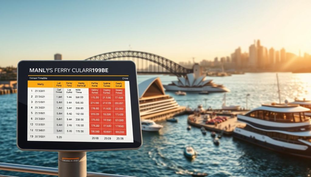 Manly to Circular Quay ferry timetable Manly to Circular Quay ferry timetable