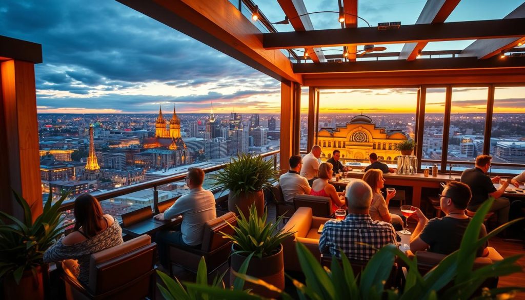 Melbourne rooftop bars with city views Melbourne rooftop bars with city views