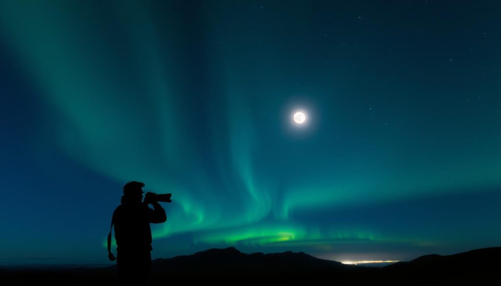 Photographing Southern Lights Photographing Southern Lights