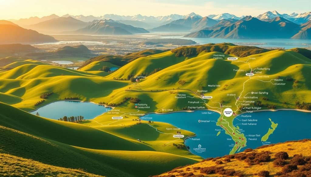 Queenstown day trips map Queenstown day trips map