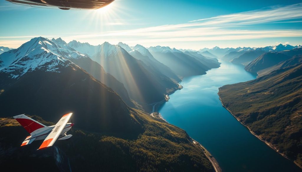 Queenstown scenic flights over Milford Sound Queenstown scenic flights over Milford Sound