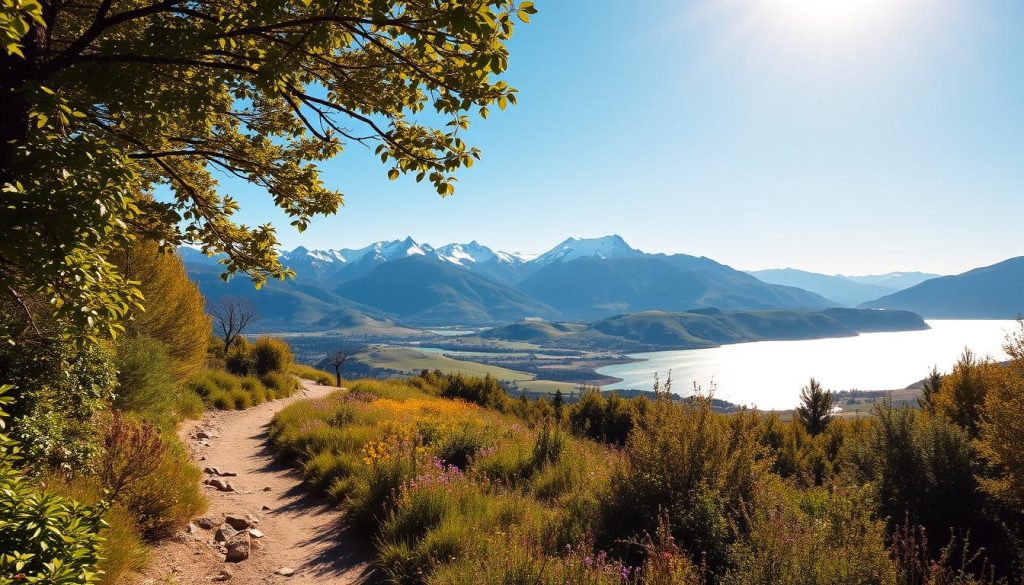 Queenstown walking tracks in summer Queenstown walking tracks in summer