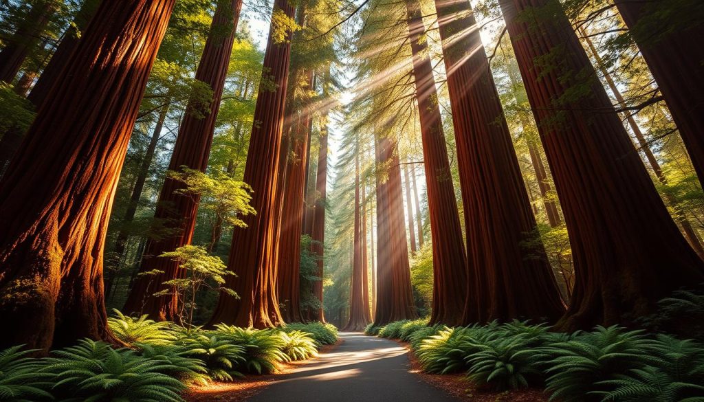 Redwoods Forest Rotorua entrance Redwoods Forest Rotorua entrance
