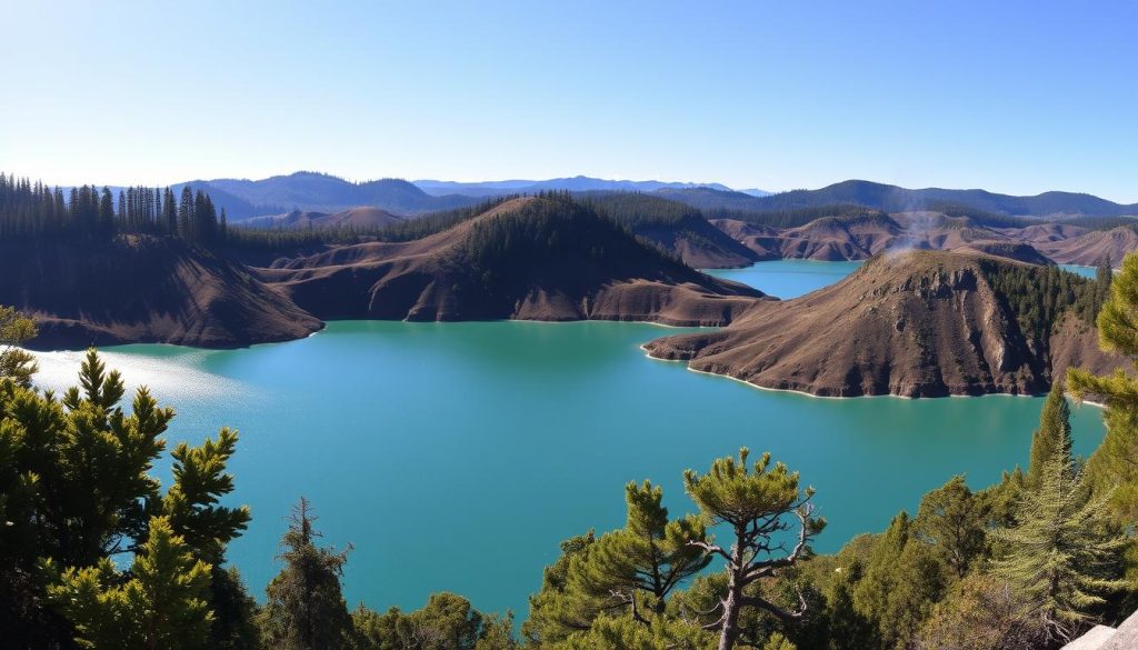 Rotorua Blue and Green Lakes Rotorua Blue and Green Lakes