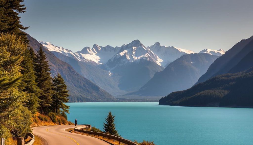 Scenic Drive Along Lake Wakatipu Scenic Drive Along Lake Wakatipu
