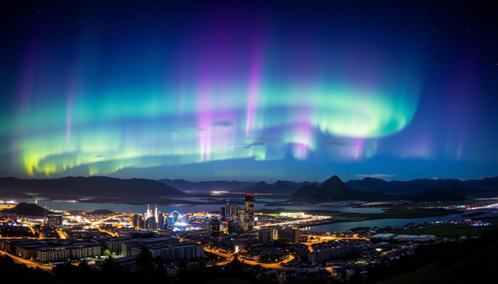 Southern Lights visibility comparison Southern Lights visibility comparison