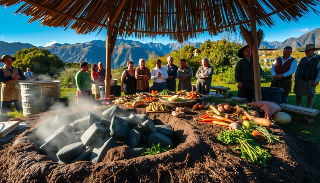 Traditional Maori Hangi Feast Traditional Maori Hangi Feast