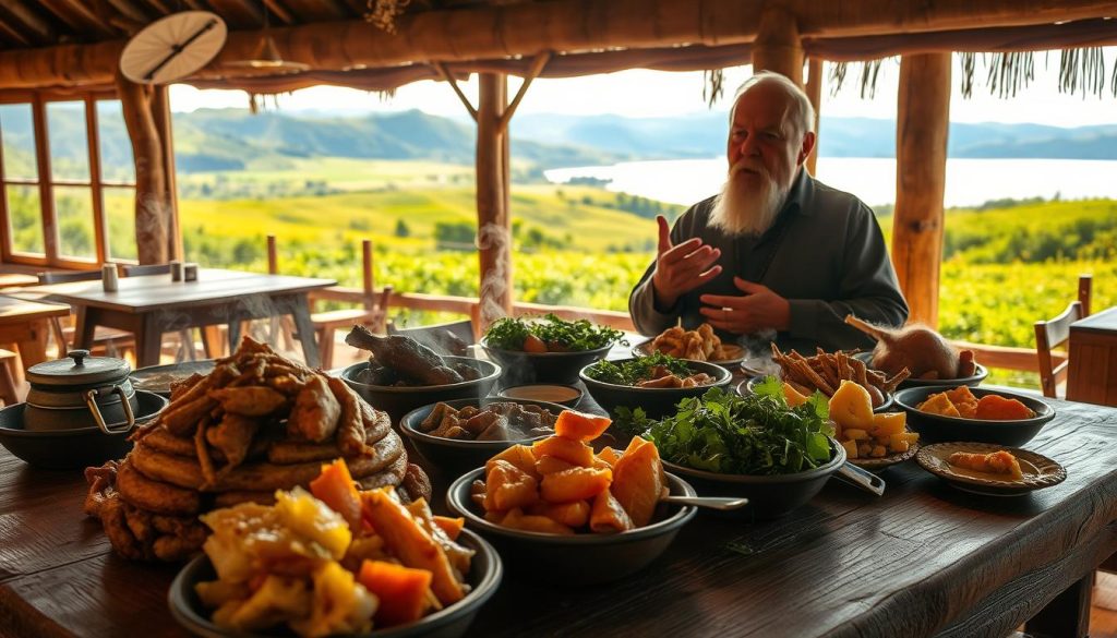 Traditional Maori dishes in Rotorua Traditional Maori dishes in Rotorua