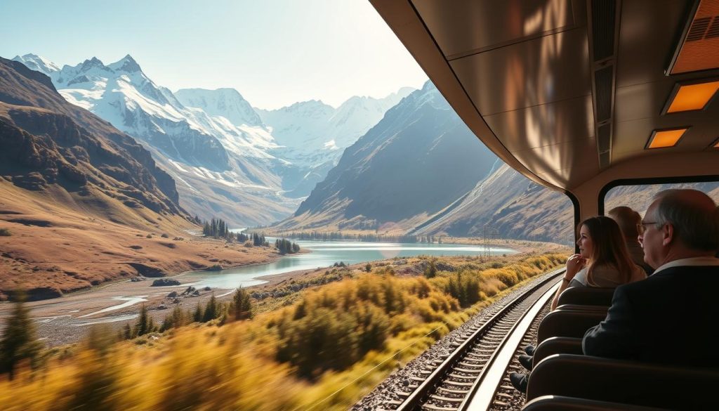 TranzAlpine train journey TranzAlpine train journey