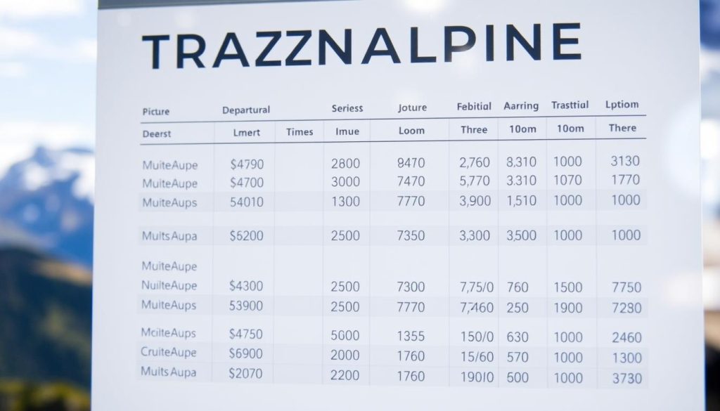TranzAlpine train schedule TranzAlpine train schedule