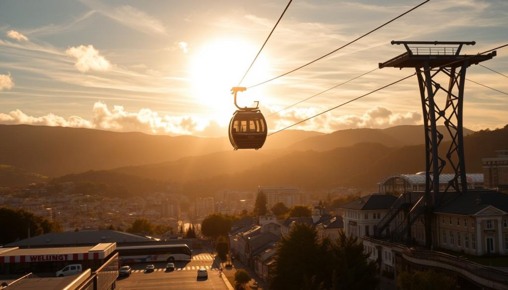 Wellington Cable Car from Airport Wellington Cable Car from Airport