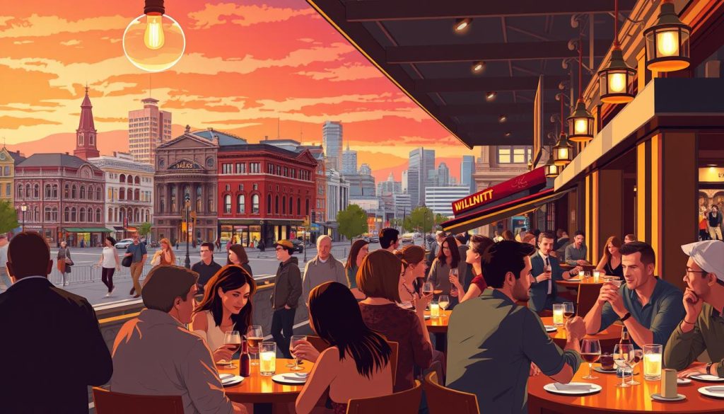 Wellington dining scene Wellington dining scene