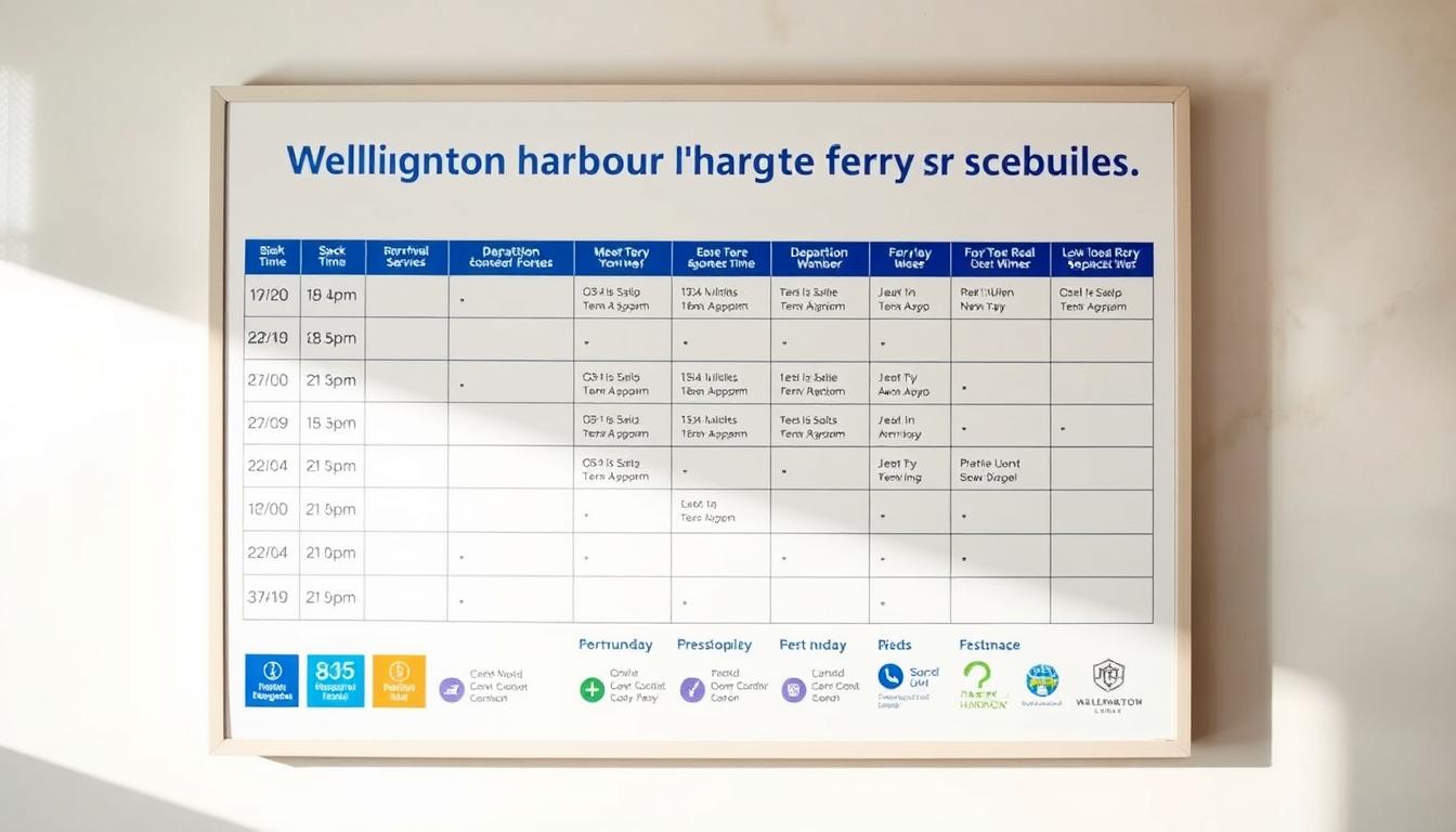 Wellington harbour ferry timetable
