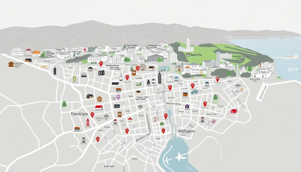 Wellington walking tour map Wellington walking tour map
