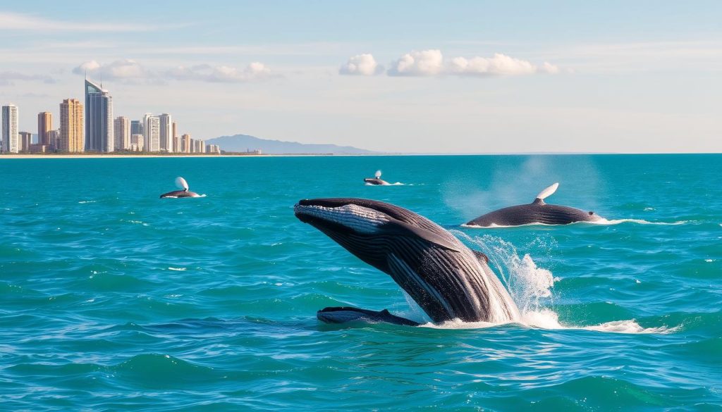 Whales near Gold Coast Whales near Gold Coast