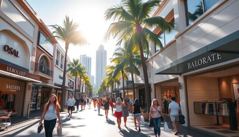 What shopping options are there on the Gold Coast?