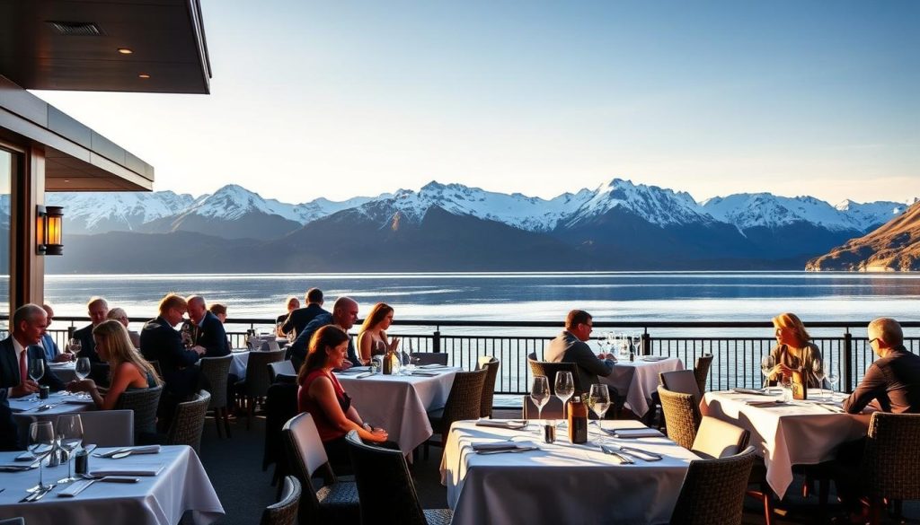 lakefront dining Queenstown lakefront dining Queenstown