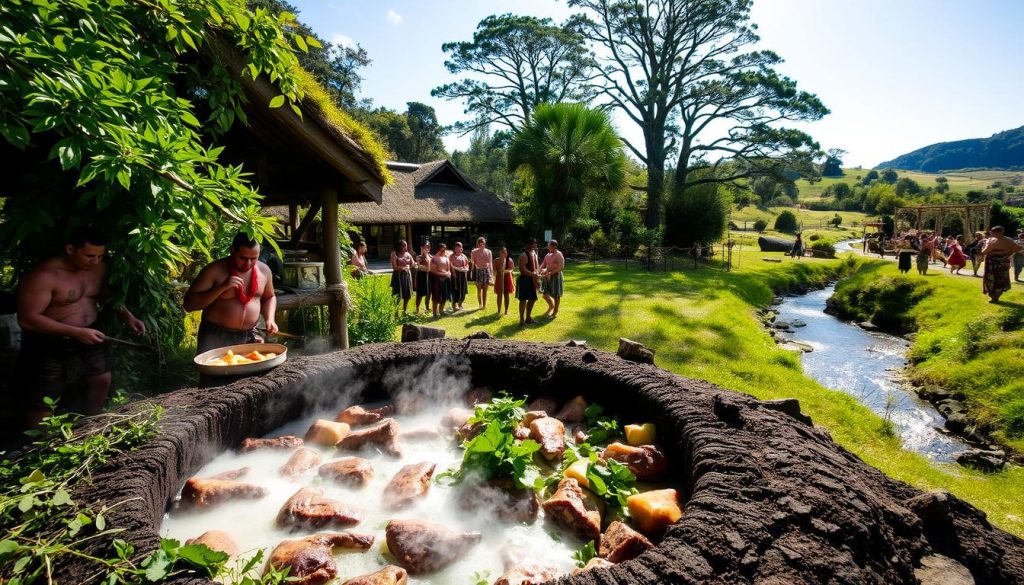traditional Maori hangi traditional Maori hangi