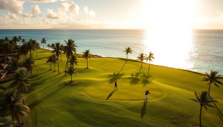 Are there any golf courses on Denarau Island?