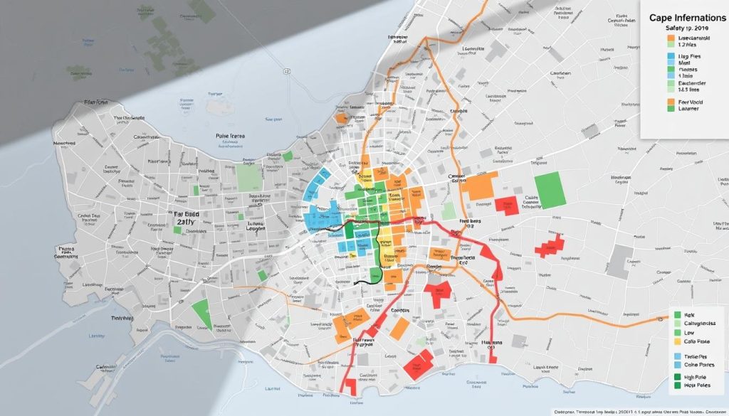 Cape Town safety map Cape Town safety map