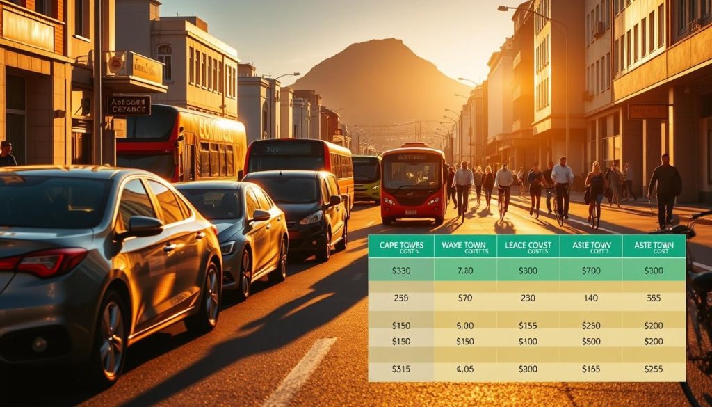 Cape Town transportation costs comparison Cape Town transportation costs comparison