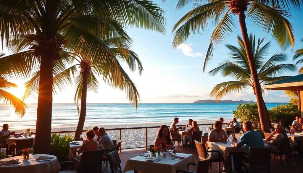 Denarau Island beachfront dining Denarau Island beachfront dining
