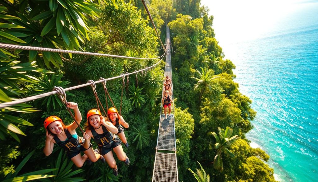 Denarau Island zip-lining adventure Denarau Island zip-lining adventure