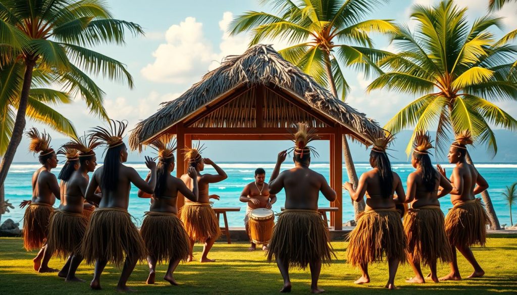 Fijian meke dancing performance Fijian meke dancing performance