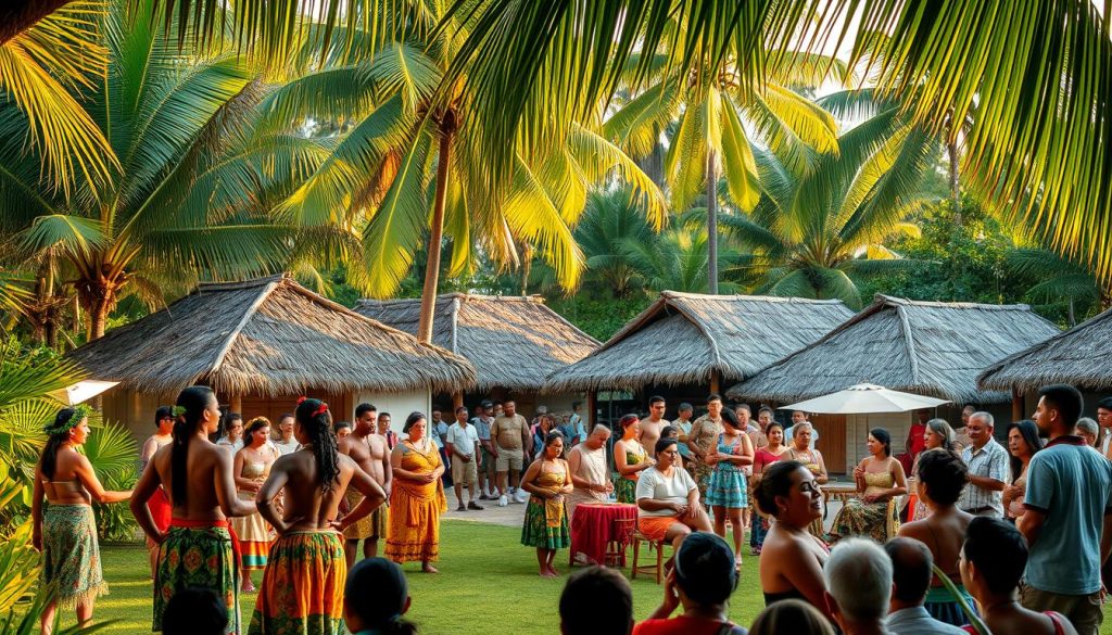 Fijian village cultural event Fijian village cultural event