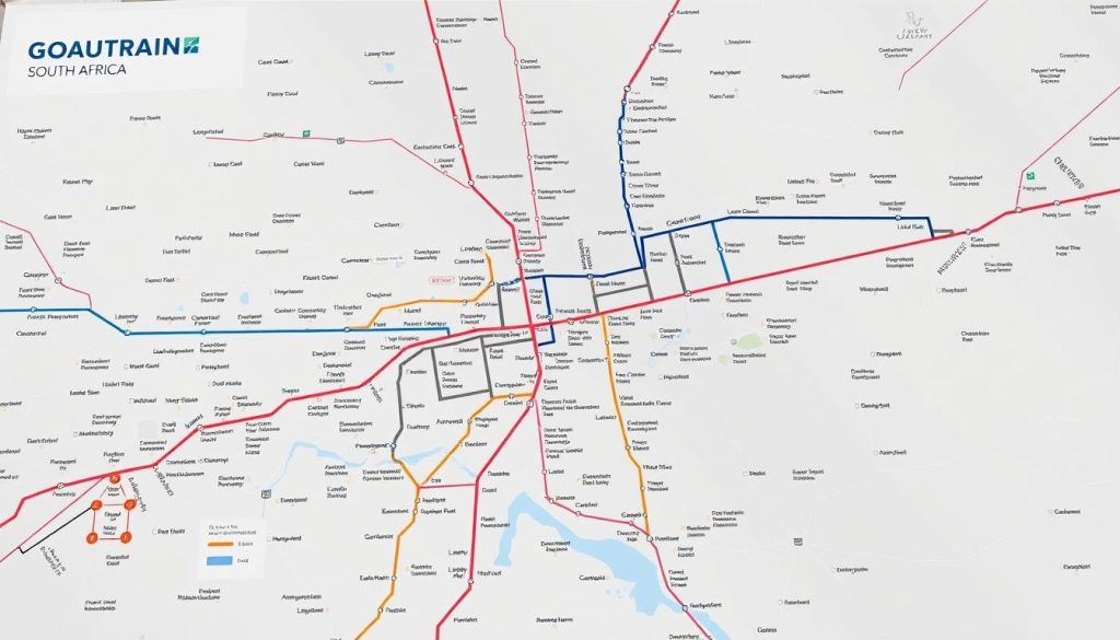 Gautrain route map Gautrain route map