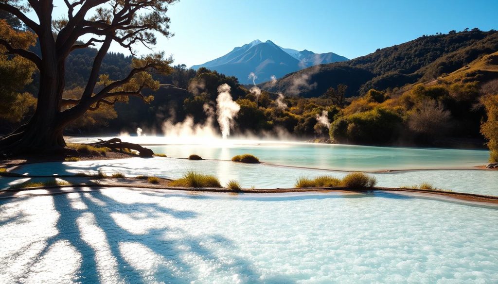 Lake Tarawera hot pools Lake Tarawera hot pools