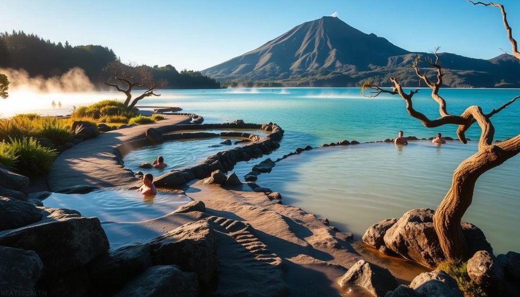 Lake Tarawera hot pools Lake Tarawera hot pools