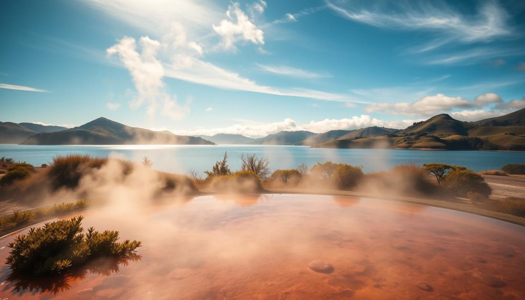 Lake Tarawera hot pools Lake Tarawera hot pools