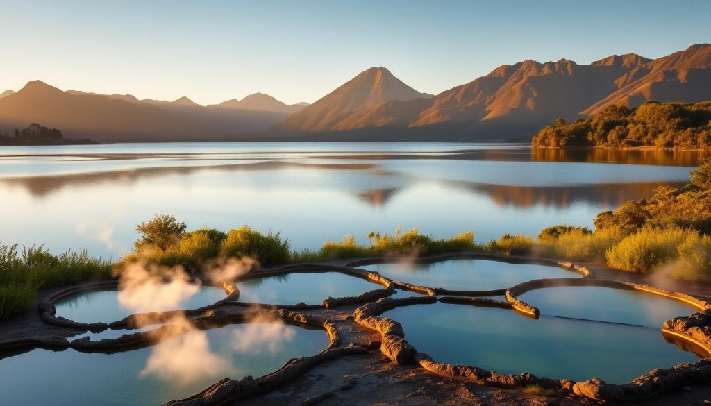 Lake Tarawera hot pools Lake Tarawera hot pools