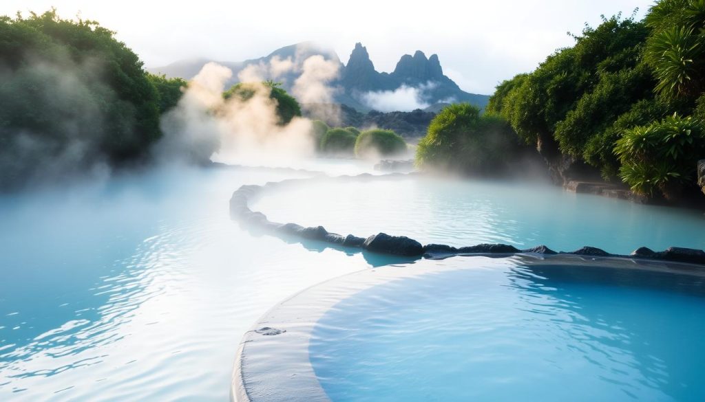 Lake Tarawera hot pools therapeutic mineral waters Lake Tarawera hot pools therapeutic mineral waters