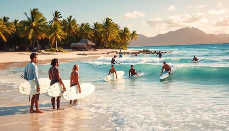 Learn to surf near Denarau Island
