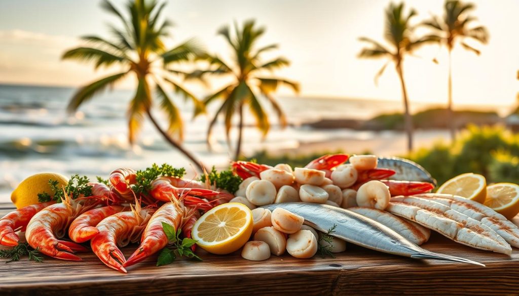 Local seafood on the Coral Coast Local seafood on the Coral Coast